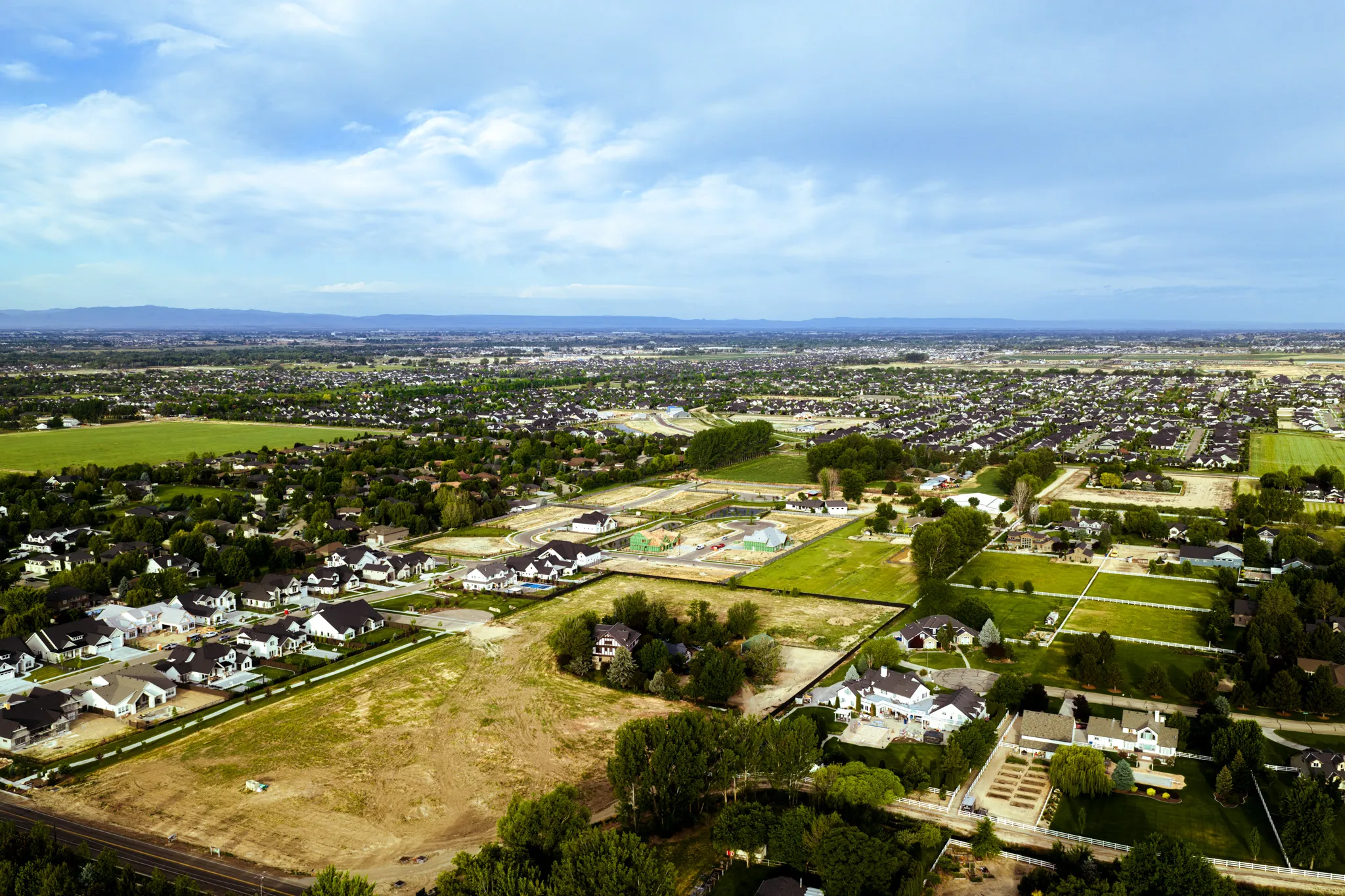 Luxury residential neighborhood with spacious homesites.